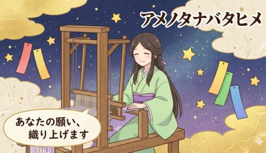 【天棚機姫神：アマノタナバタヒメ】七夕の織姫さま？恋の願いを紡ぎ、想いを届ける機織りの女神
