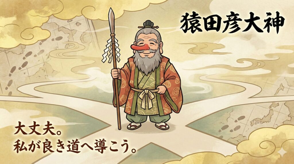 猿田彦大神（サルタヒコ）のご利益とは？天狗のような風貌に隠された