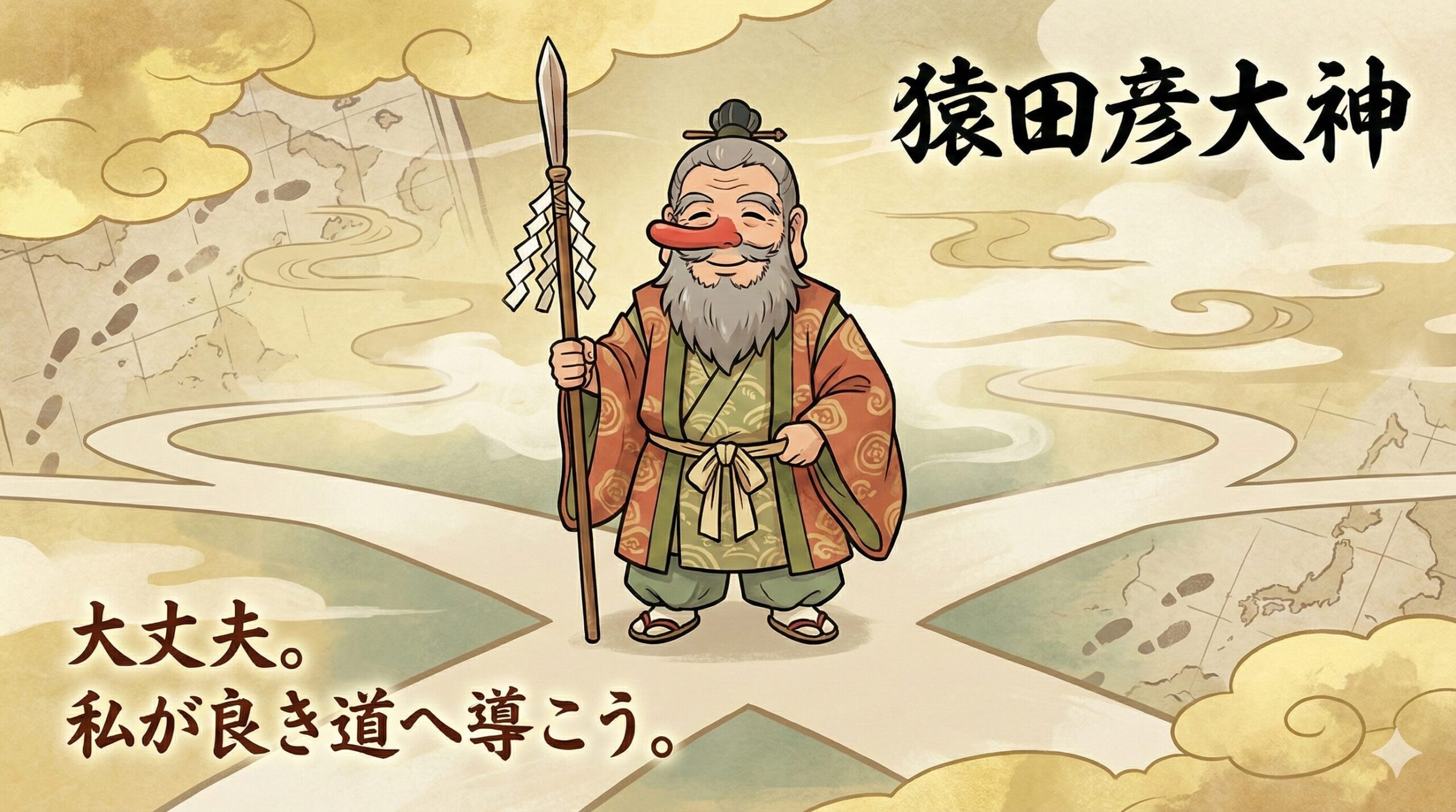 猿田彦大神（サルタヒコ）のご利益とは？天狗のような風貌に隠された