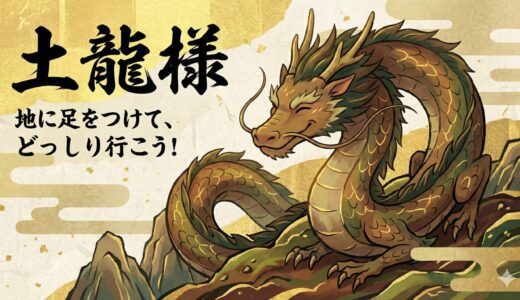 迷いを断ち切り、今に根ざす力。土の龍神「土龍：つちりゅう」が教える精神の安定と決断力